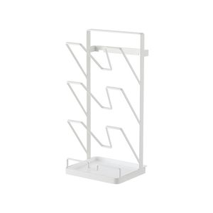 Trendy Pot Rack Well-Made Wall-Mount Holder Metal Lid Stand for Kitchen