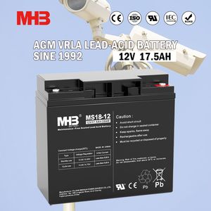 Mhb 12V 17.5ah Industrial Storage/Lead Acid Battery for Solar System Battery
