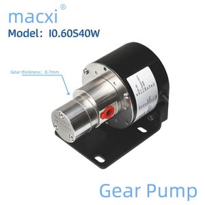 0.6 Ml/Rev Stainless Steel Inkjet Printer Machine Micro Ink Transfer Gear Pump I0.60s40W