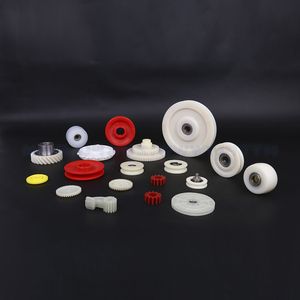 Customized Colored Plastic Wheel Nylon Transmission Belt Pulley / Grooved Pulley Wheels