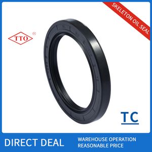 High Temperature Rubber Oil Seal Oil Seal Tc FKM NBR Rubber Oil Seal Black Brown NBR FKM Rubber Double Lip Single Spring Tc Type Rubber Seal