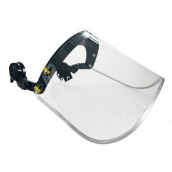 Clear Thick PC Face Visor with Aluminum Bond for Construction Drilling Dust Proof