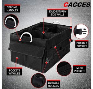 Car Boot Organizer Foldable Car Storage Bag Portable Car Bag Organizer Trunk Storage Organizer Bag Collapsible Cargo Organizer Bag Folding Car Trunk