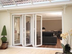Glass Door/Glass Folding Door/ Glass Bi-Folding Doors for Glass House, Solarium and Villar