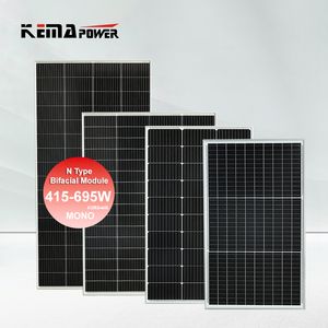 Glass Solar Panel 600W 610W 615W 620W 625W 630W 635W N Type Topcon Bifacial Solar Panels