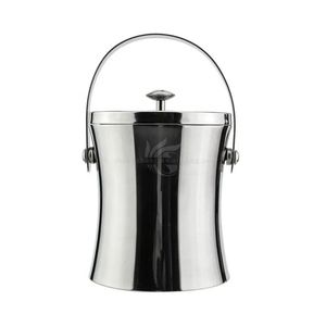 Ice Bucket Beverage Stainless Steel Double Wall Insulated Ice Bucket