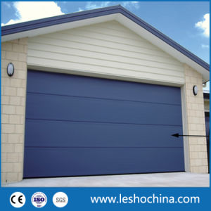 High End Steel PU Insulated Residential Automatic Overhead Sectional Standard Lift Roller up Rolling Shutter Garage Door with Pedestrian Door for Villa