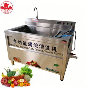 Commercial Automatic Multi-Function Fruits and Vegetables Eddy Current Cleaning Washing Machine