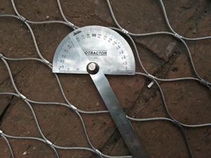 Tec-Sieve Framed Stainless Steel Wire Rope Diamond Ferruled Mesh