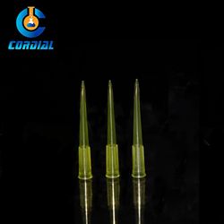 Cordial Lab 200UL PP Disposable Yellow Pipette Tips for Laboratory Use