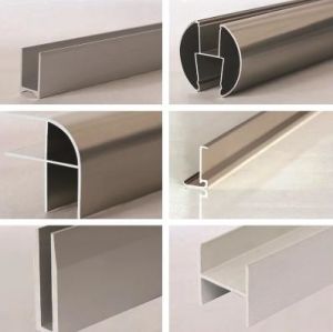 LED Light Box Window Sliding Glass Door Frame Fence Wall Furniture Powder Coated CNC Curved Metal Aluminium Alloy Material Extrustion Profile