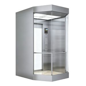 Stainless Steel Octagonal Panoramic Sightseeing Elevator with Laminated Safety Glass