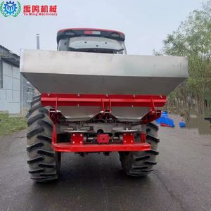 Four Wheel Tractor Suspended Stainless Steel Pellet Fertilizer Double Disc Spreader