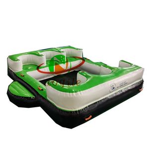Commercial Bana Inflatable Platform Tent Aqua Floating Water Island Party Island Inflatable