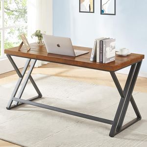 Solid Wood Home Office Computer Table Writing Desk for Living Room Bedroom