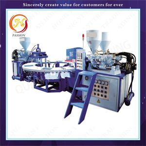 One to Three Color PVC Plastic Injection Flipflop EVA Sole Moulding Machine