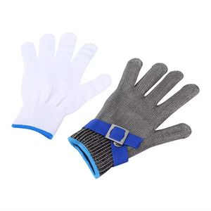 Heavy-Duty Metal Mesh Gloves for Safe Food Preparation