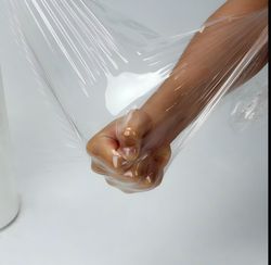 Blue Stretch Film - High-Quality Virgin LLDPE Double-Sided Adhesive Film