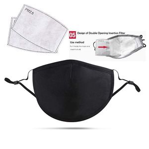 Custom Pm2.5 Anti Dust Reusable Cotton Washable Facemask with Filter