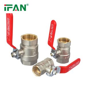 Ifan Color Customized Water Use Brass Valve Female Thread Ball Valve 1/4''-4'' Brass Ball Valve