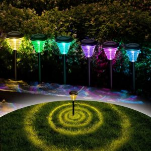Smart Color Changing Solar Light Landscape Path Lawn Villa Decoration Solar Garden Light