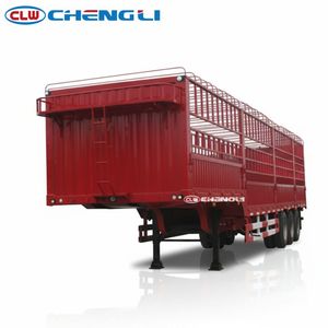 Factory Direct Sale General Logistic Stake Trailer 35 Tons Loading Capactity Fence Cargo Trailer Triple Axles Customized Box