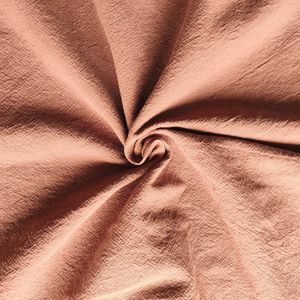 Customized Production of High-Quality 100% Pure Cotton Sand-Washed Wrinkled Plain Weave Fabric