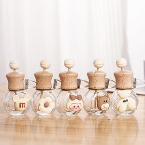 10ml Oblate Transparent Glass Tape Chart Car Perfume Bottle