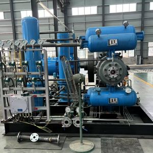 High Purity Hydrogen Piston Compressor with PLC Control