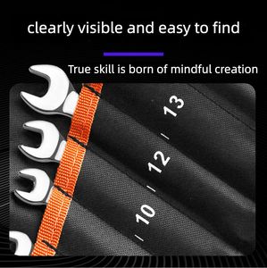 Dual-Function Adjustable Wrench and Open-End Spanner Tool Set