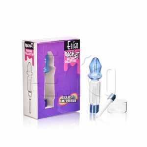 Esigo Glass Wholesale Rocket Shape Colorful Nectar Collector Glass Smoking Accessories,