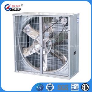 CE Stand Fan in Livestock Farm Barn Wall Mounted Heavy Hammer Push Pull Poultry Equipment Animal Husbandry Galvanized Box Fan