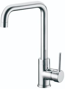 Chrome, Electrophoresis Matt Black H59 Brass Kitchen Faucet &Hot and Cold Water Tap