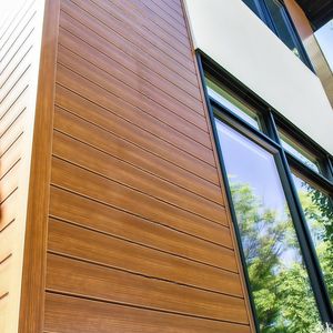 Premium Aluminium Timber-Effect Soffit Panel for Exterior Cladding