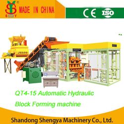 Full Automatic Hydraulic Concrete Brick/Block Making Machine (QT4-15)