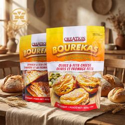 Manufacturer Wholesale Custom Printing Plastic Bakery Toast Bread Food Baguette Stand up Pouch Mylar Zipper Ziplock Vacuum Packaging Bread Bags