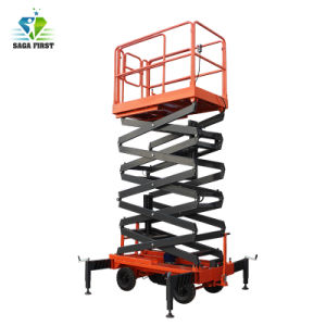 Good Price 4m-18m Full Electric Hydraulic Mobile Scissor Lift with Ce