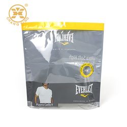 Customized Stand up Pouch Zipper Plastic Package Socks Cloth Underwear Packing Bags