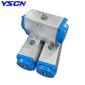 Gt Series Rotary Double Acting Spring Reutn Pneumatic Actuator for Ball Valve Butterfly Valve