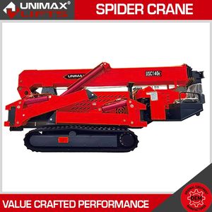 Innovative Omme Hinowa Platform Basket Falcon Lifts Spt Hengwang Jovoo 3t 8t 10t Mini Spider Crawler Crane Spider Crane Tracked Crane Small Portable Crane Lift