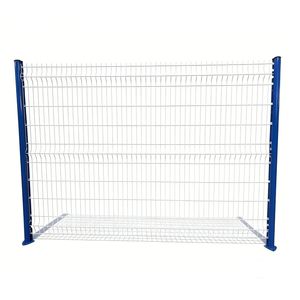 Peach Post Powder PVC Coated Security Welded Wire Mesh 3D Panel Fence