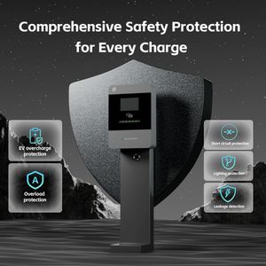Waterproof Fast Charging Station Smart APP Control Type2/Gbt Wall-Mounted AC EV Charger