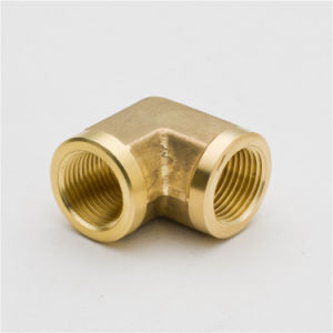 90 Degree Barstock Street Elbow Brass Pipe Fitting 1/4" NPT Male Pipe to 1/4" NPT Female