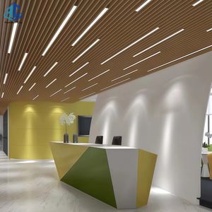 Aluminum Baffle Ceiling Aluminum Square Tube Line Artist Ceilings System Panel