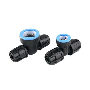 Irriplast Pn10 Irrigation Outdoor Cold Water Push-in Fitting HDPE PP Pipe Compression Irrigation Tee PP Quick Connector