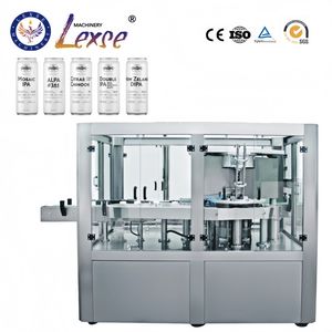 Complete Automatic Beverage Carbonated Liquid Jerry Can Beer Can Seaming Capping Filler Machinery Can Filling Machine