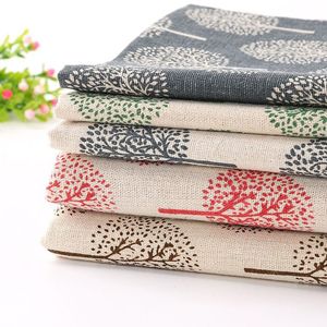 Factory Wholesale Printed Cotton Linen Fabrics for Tablecloths Cushions Sofa Covers
