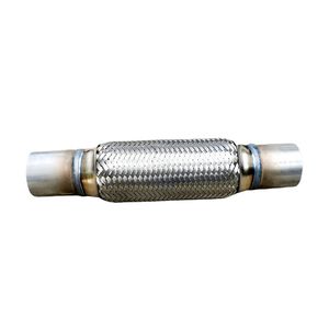 Exhaust Flex Pipe 1.75"X6"/10" Universal Type 100% Stainless Steel for Heavy Duty and Cars
