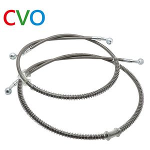 Hydraulic Reinforced Stainless Steel Braided Motorcycle Fittings Brake Oil Hose Steel Motorcycle Brake Pipe