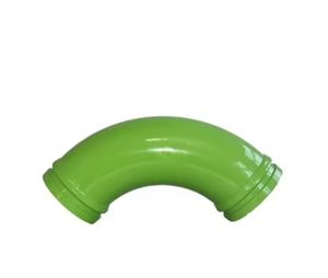DN125 Double-Layer Cast Steel Pump Pipe 275 90° Alloy Wear-Resistant Bending Parts for Concrete Construction Machinery